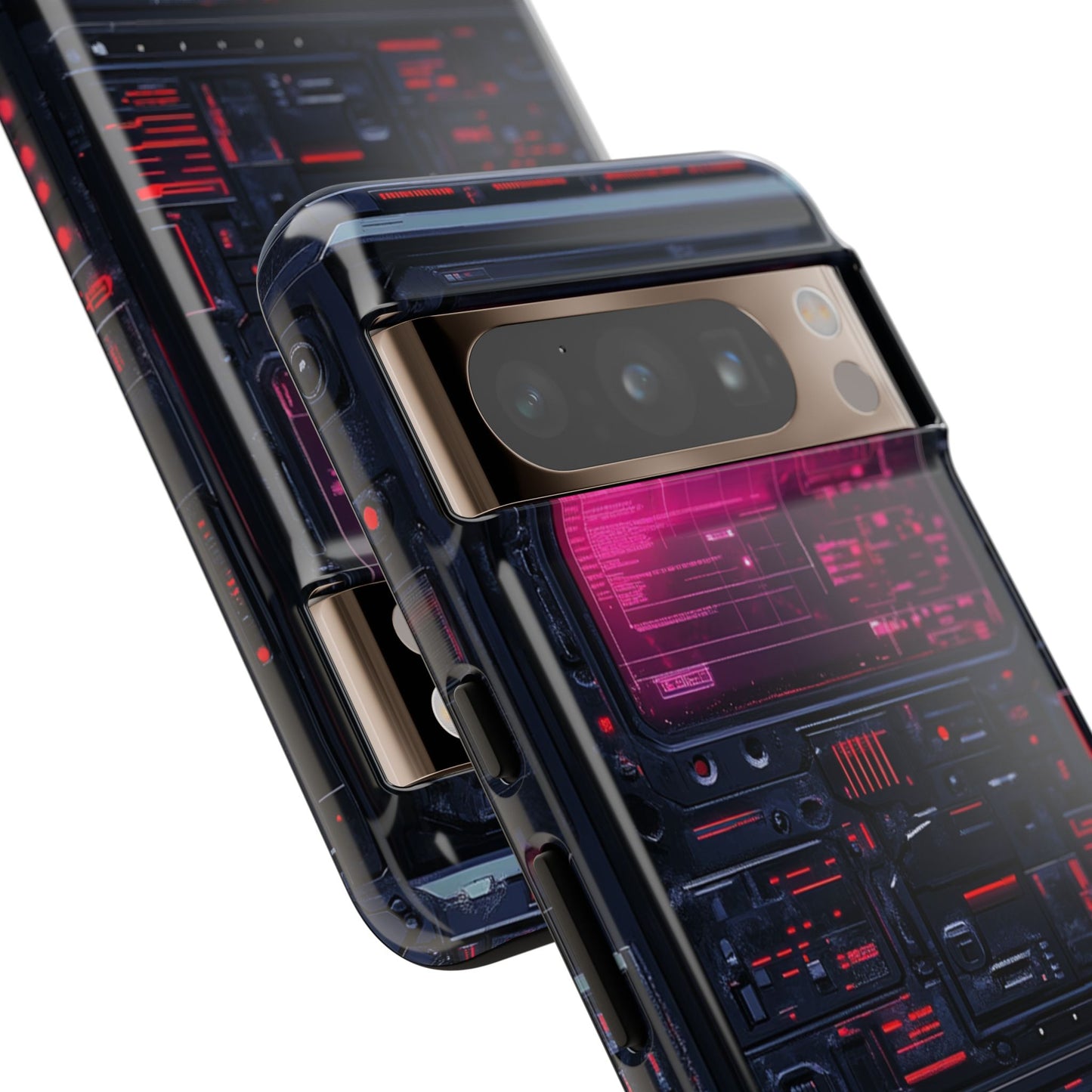 Dark Techno Cyberpunk Scanner Phone Case