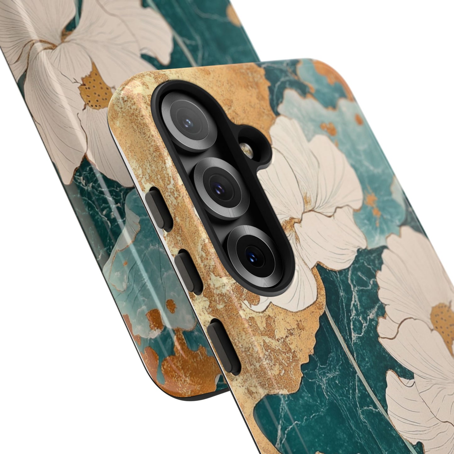 Stained Glass Lotus Zen Floral Tough Phone Case