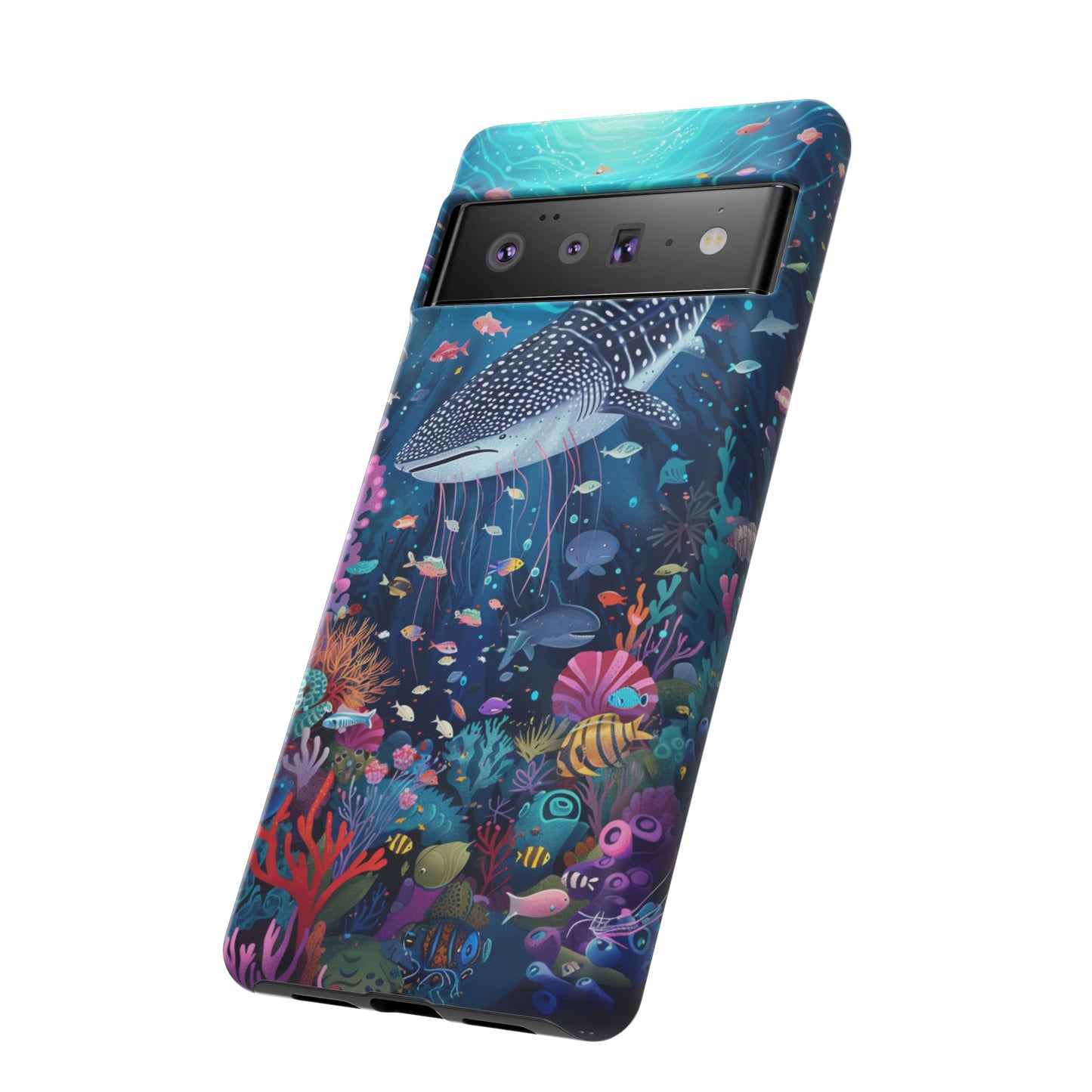 Whale Shark, Turtle, Manta Ray Phone Case