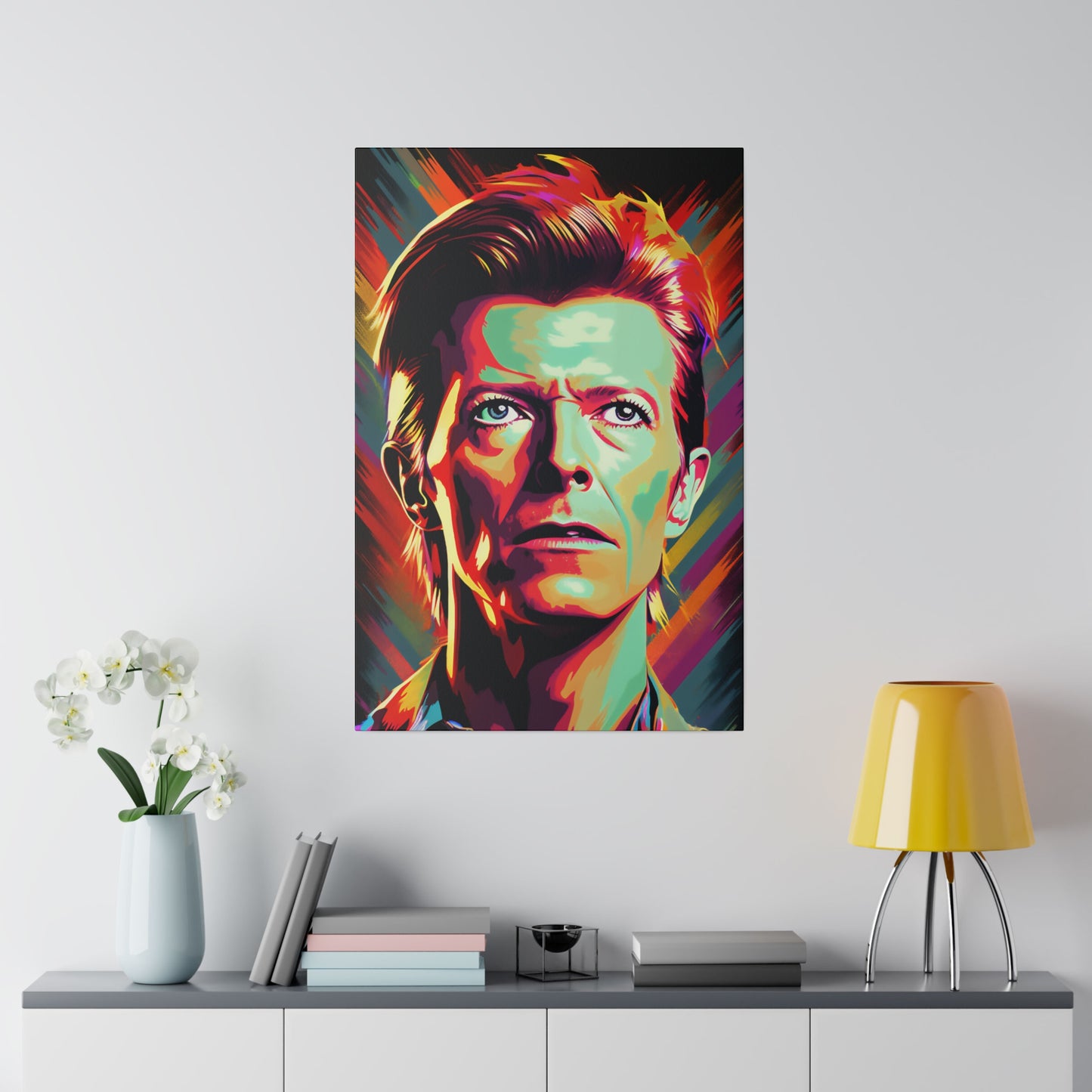 David Bowie Pop Art | Stretched Canvas Print