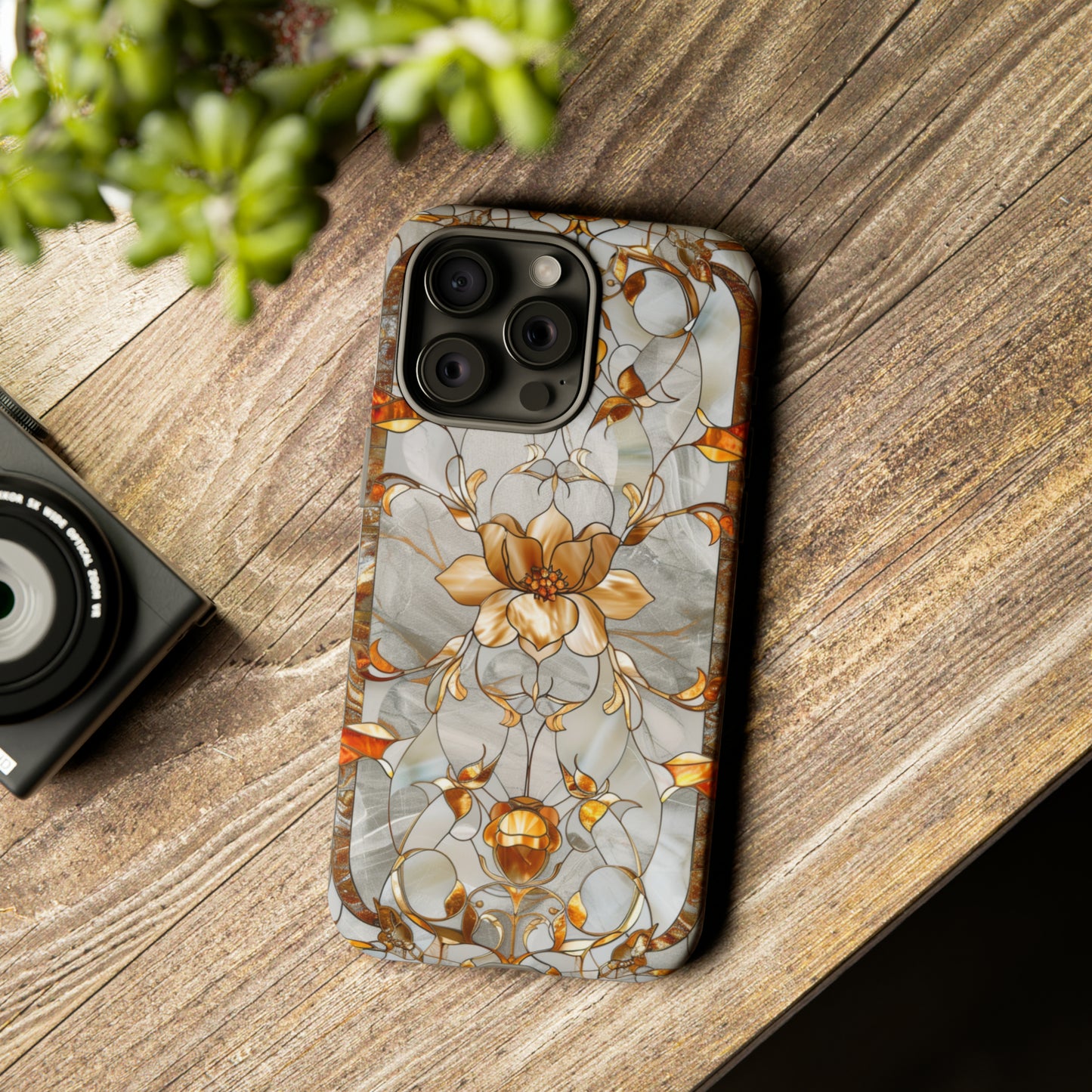 Art Deco Stained Glass floral Phone Case
