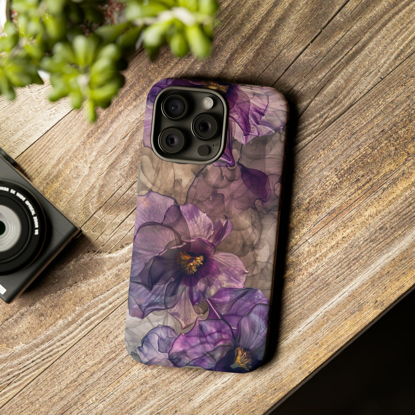 Mystic Purple Orchids Phone Case