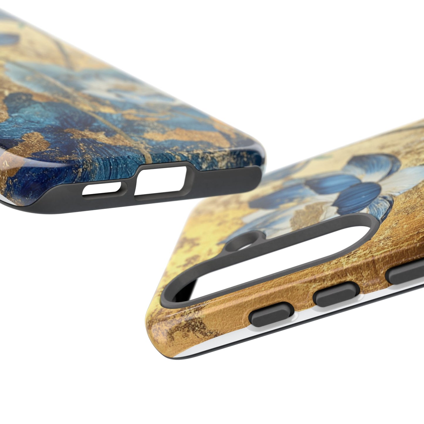 Stained Glass Lotus Tough Case, Zen Gold Floral Phone Cover for iPhone, Samsung, Google Pixel - Protective, Chic, Stylish, Boho, Unique