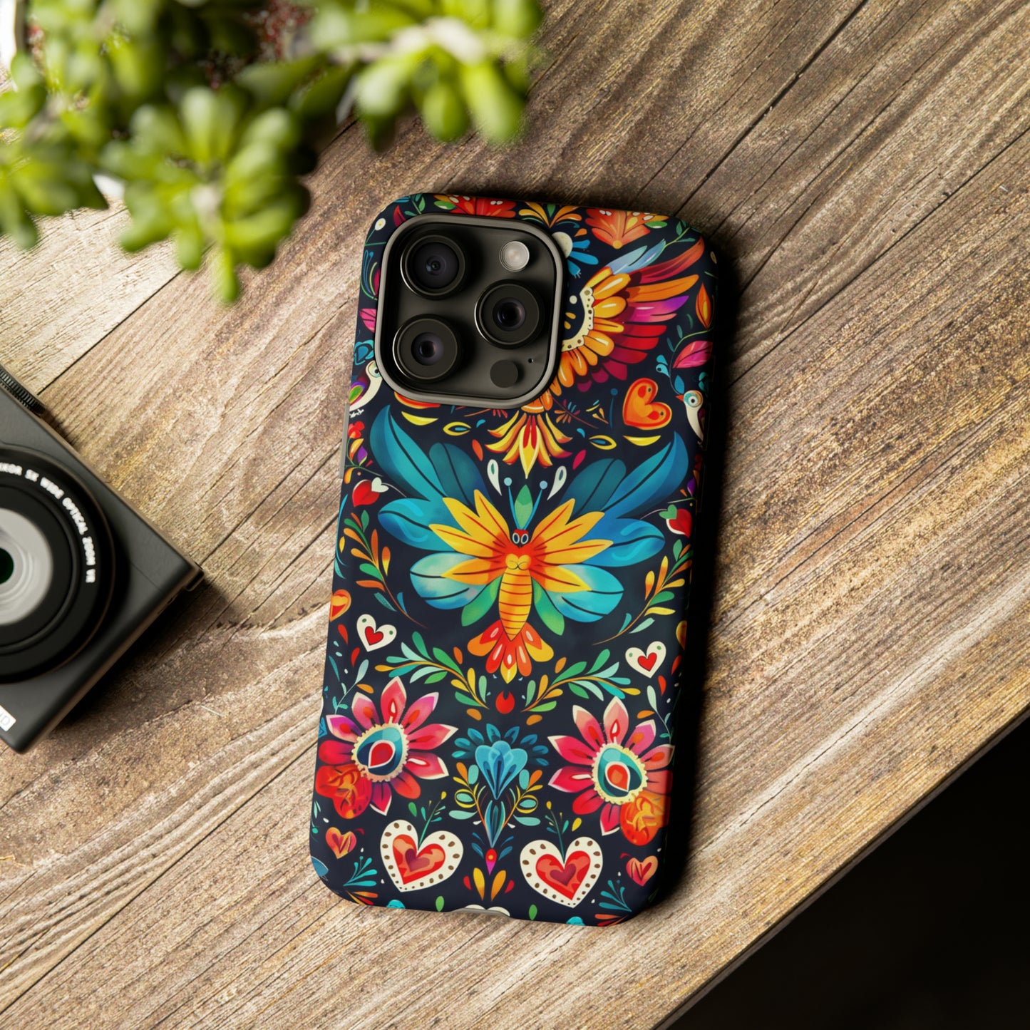 Floral Explosion Magic Hearts Phone Case