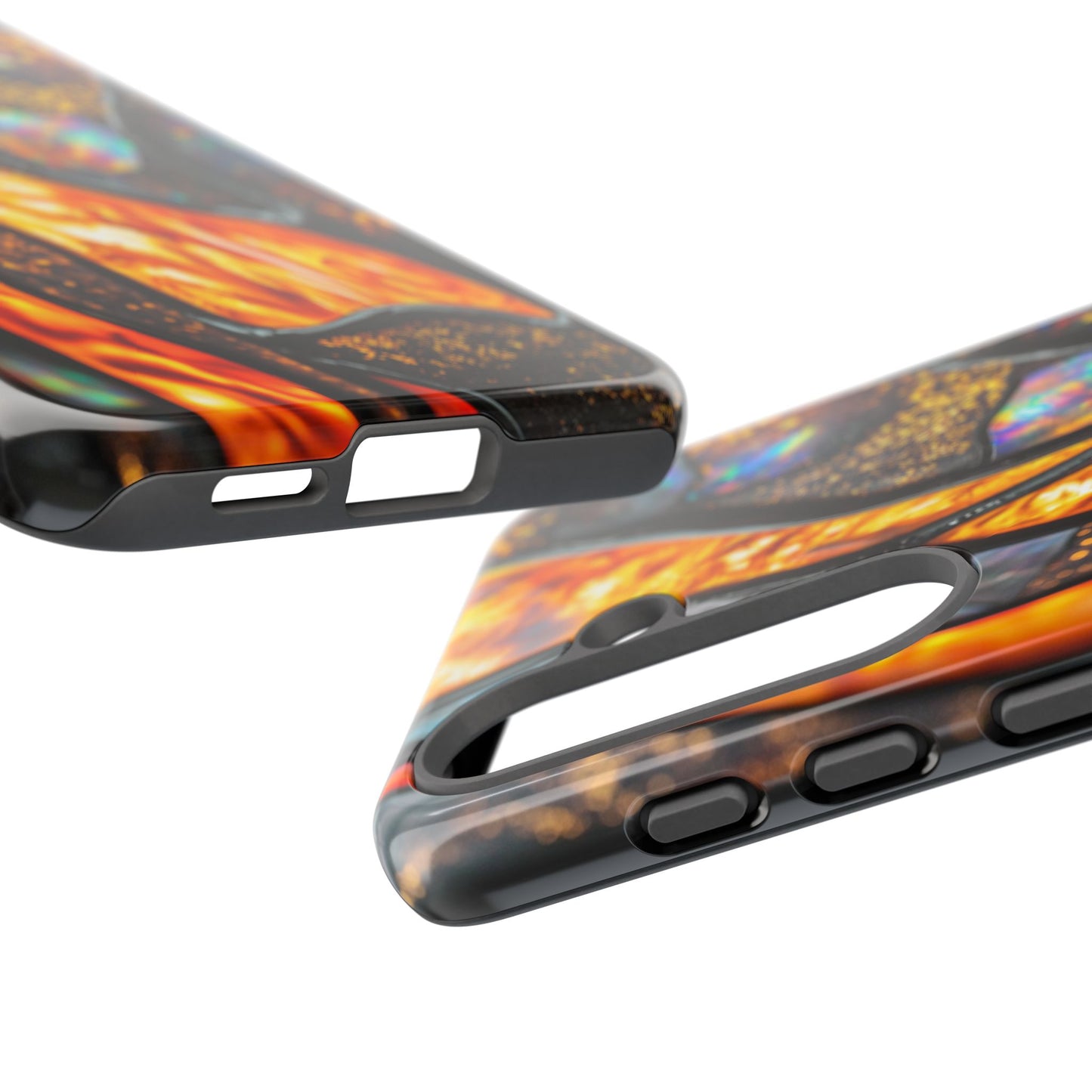 Opal & Lava Stained Glass Phone Case