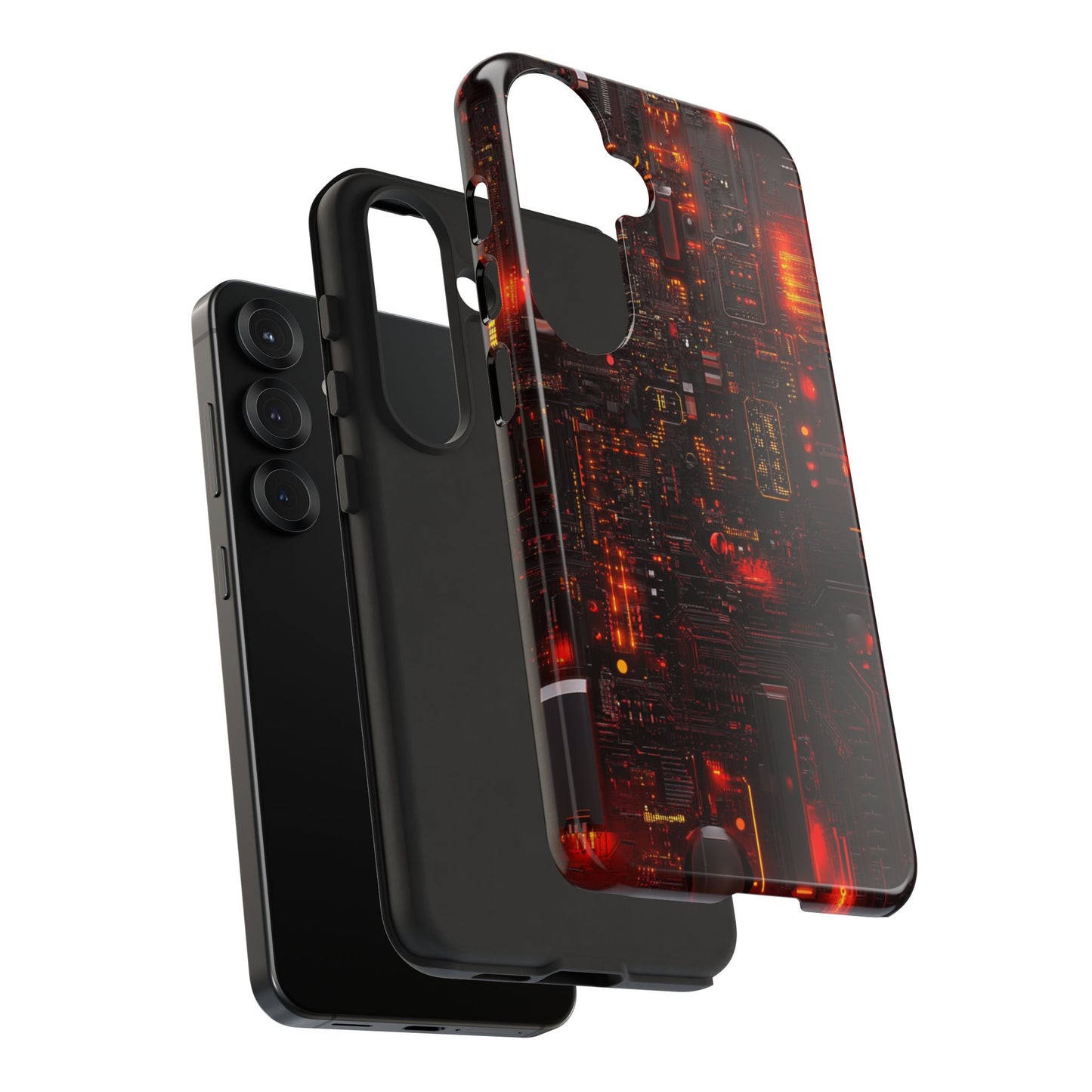 Cyberpunk Red Circuitboard Phone Case