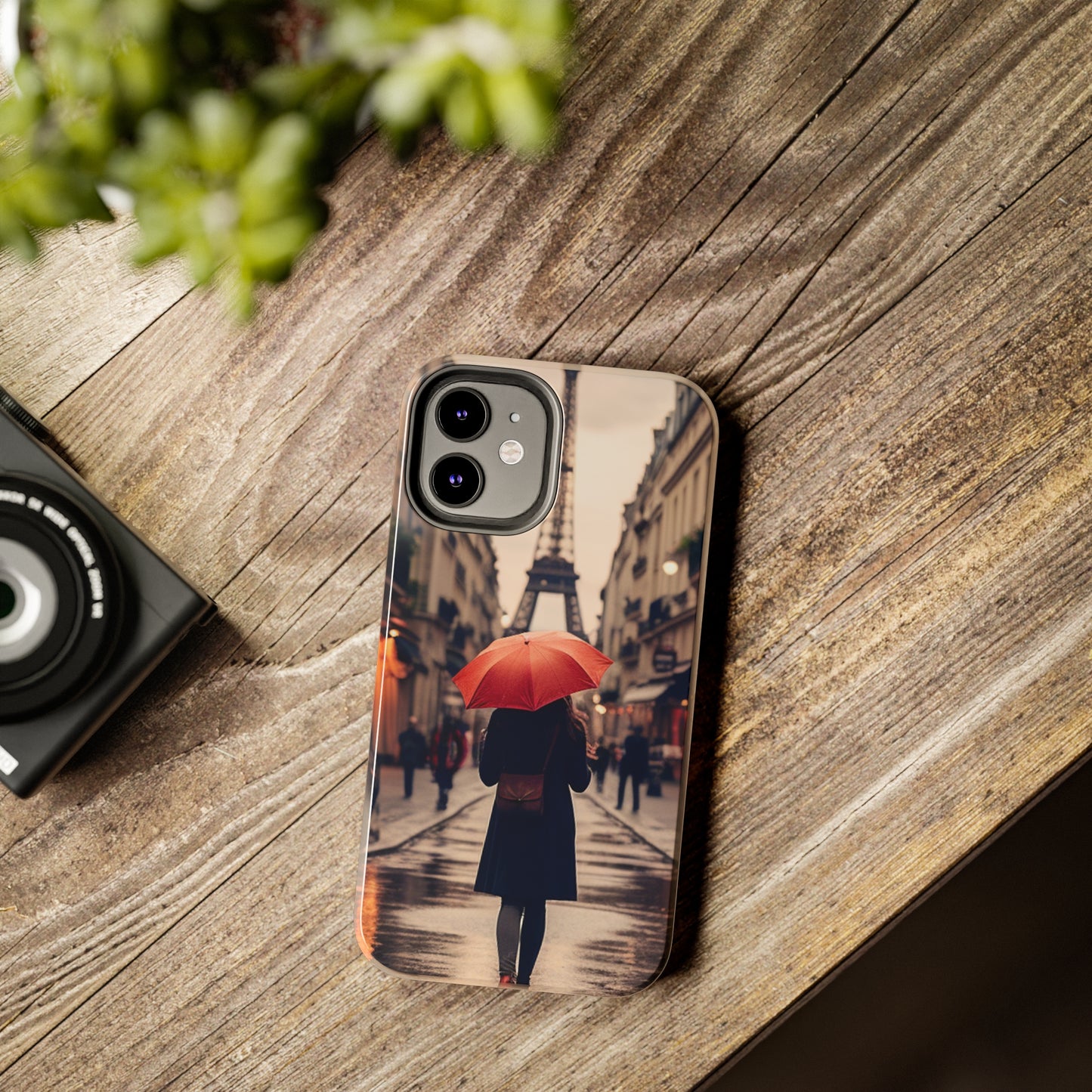 Rainy Day in Downtown Paris iPhone Case | Embrace the Romance of City Life
