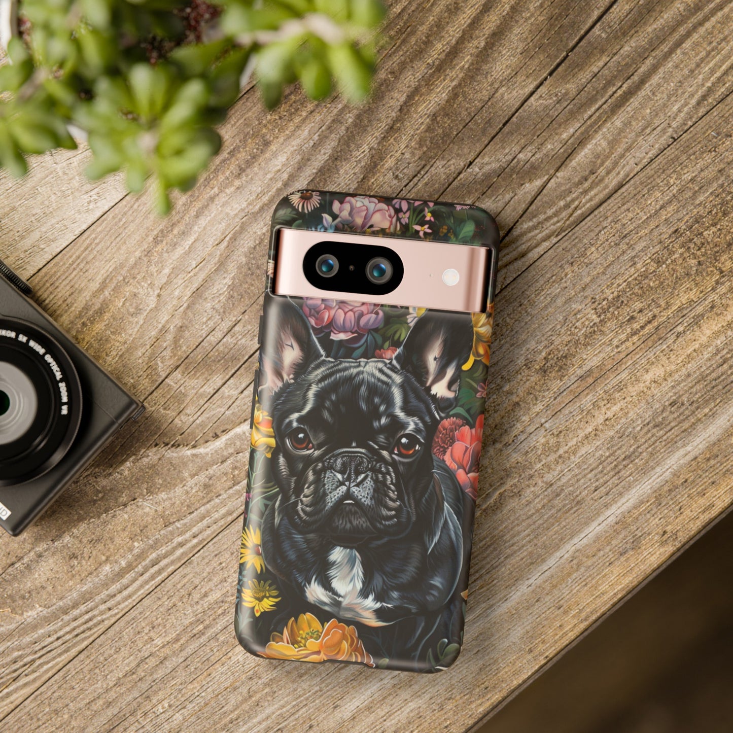 French Bulldog in Floral Garden Phone Case