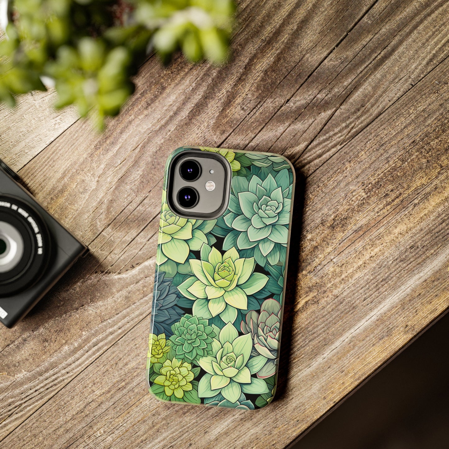 Succulent Desert Cactus Floral iPhone Case | Embrace the Beauty of Arid Elegance