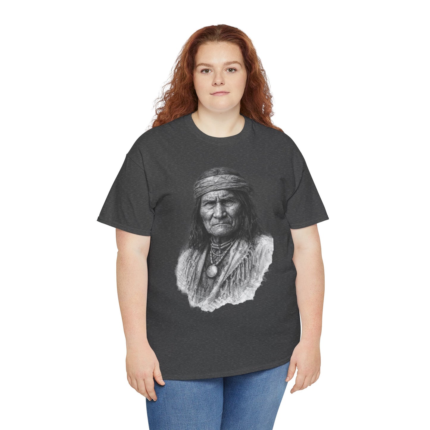 Geronimo Warrior Spirit Freedom T Shirt Native Strength Art Tee