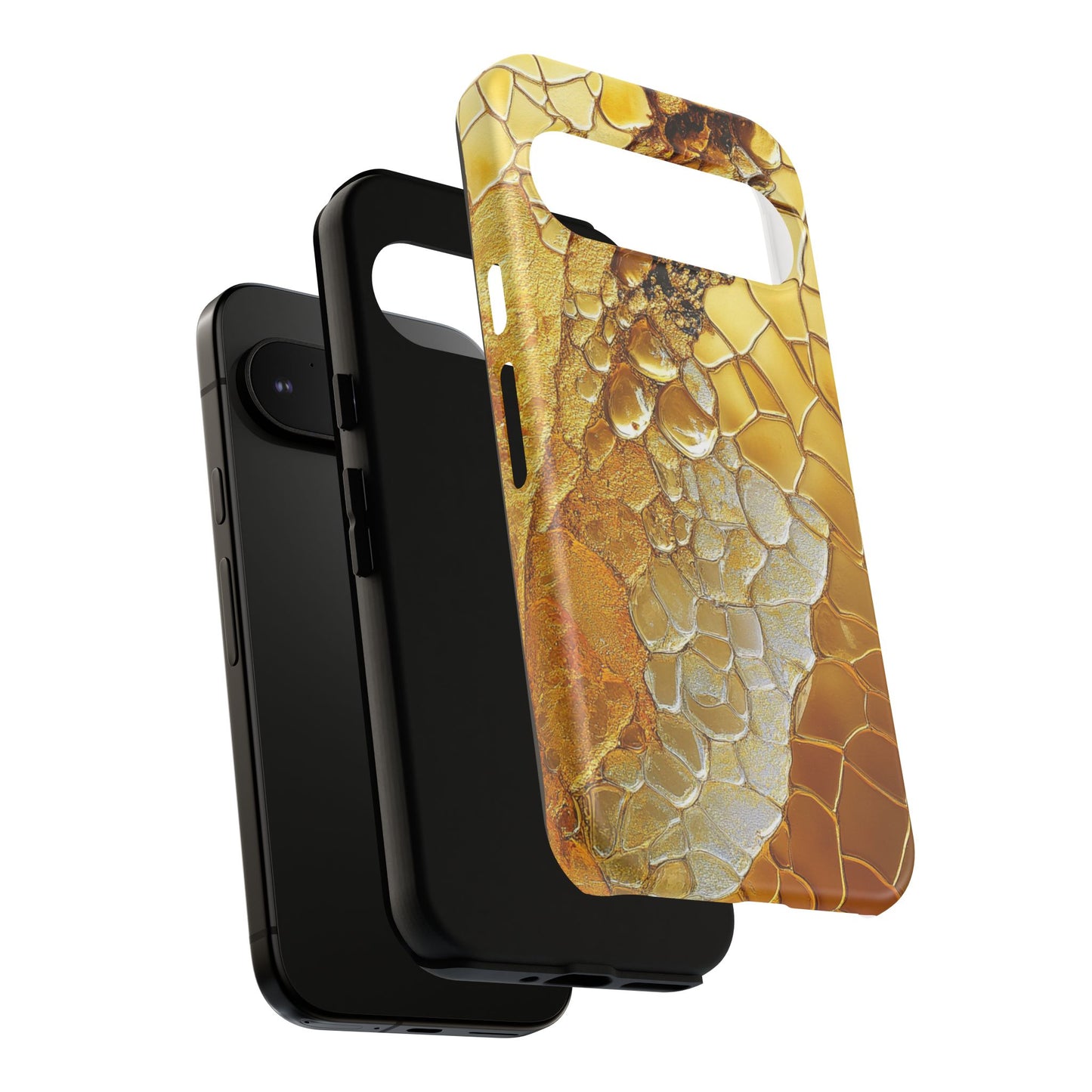 Gold Alligator Skin Phone Case