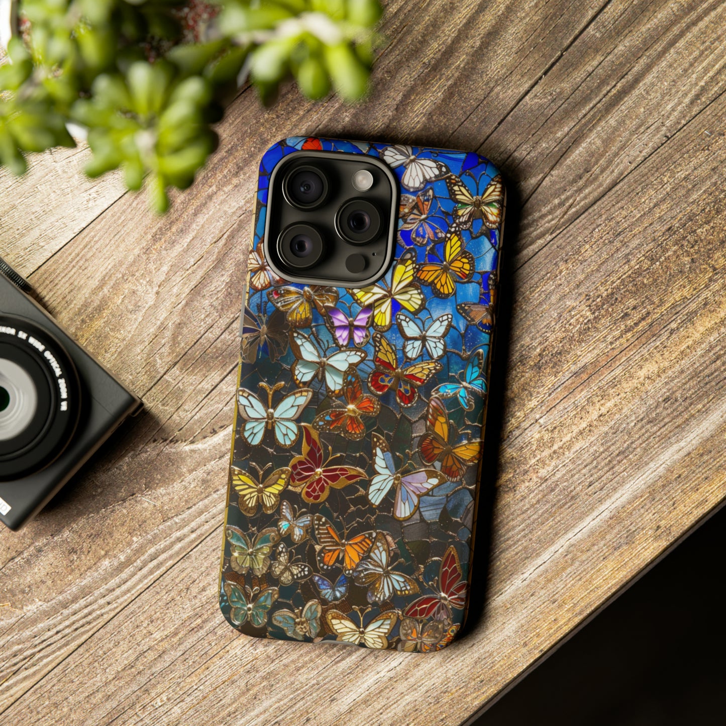 Butterfly Flower Garden Painting Phone Case