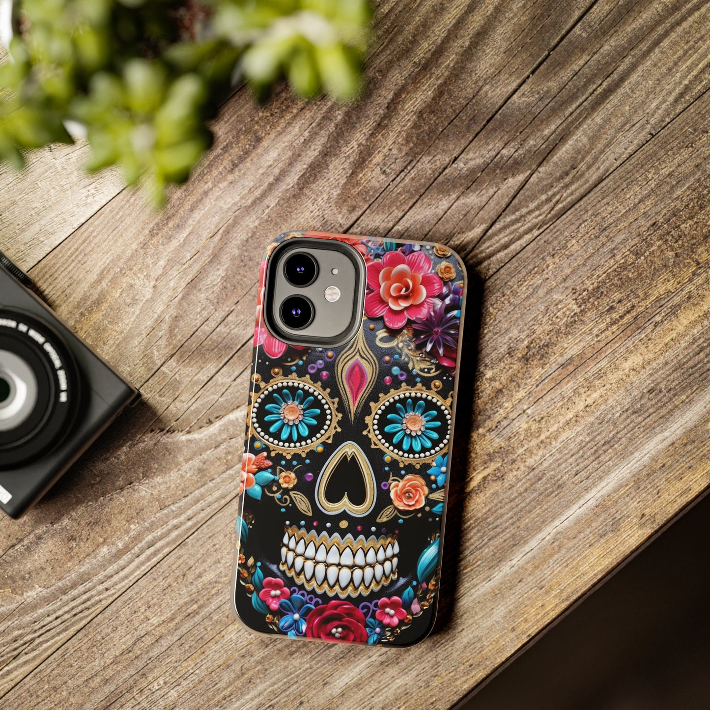 Sugar Skull iPhone Case | Celebrate Dia de los Muertos with Vibrant Elegance