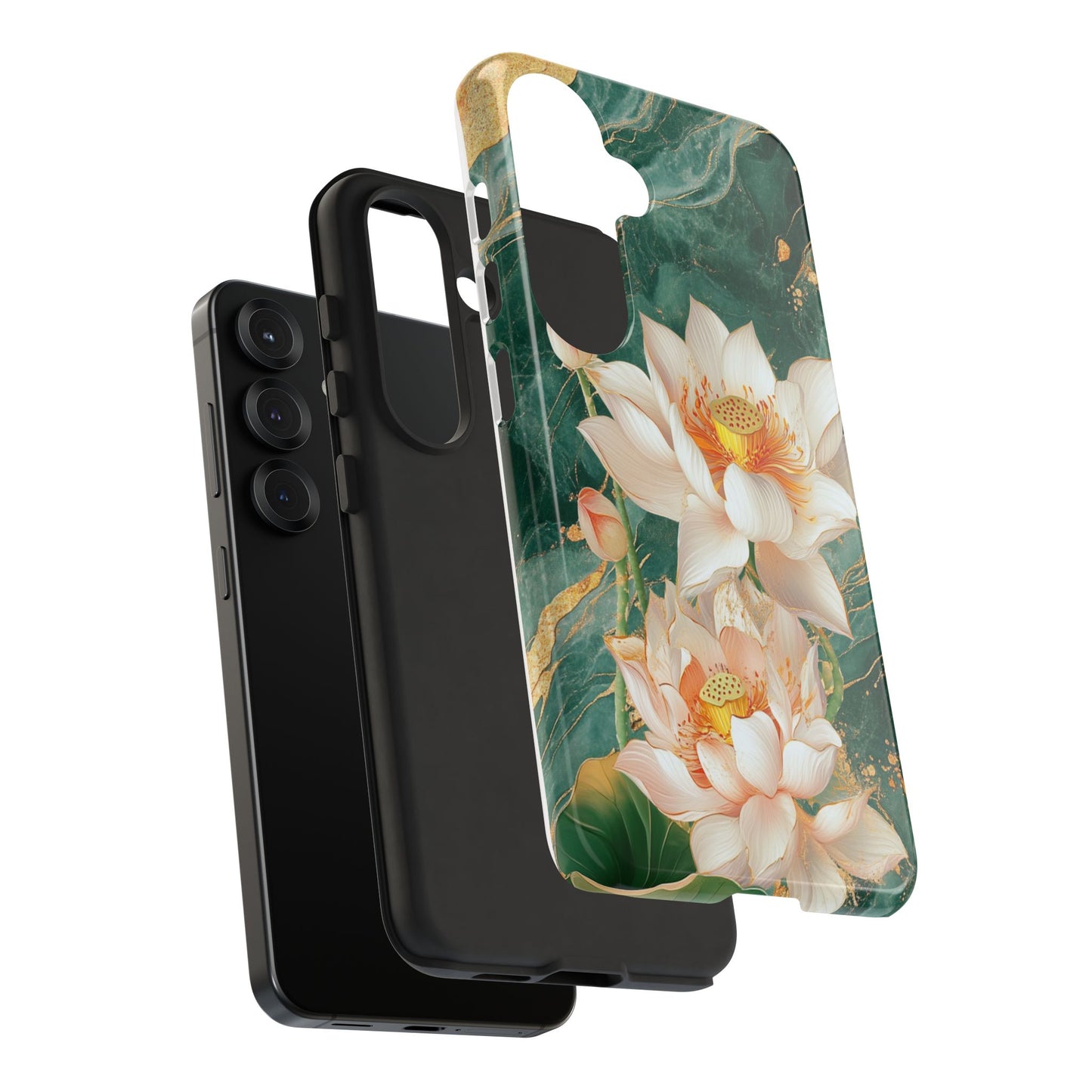 Stained Glass Lotus Floral Phone Case