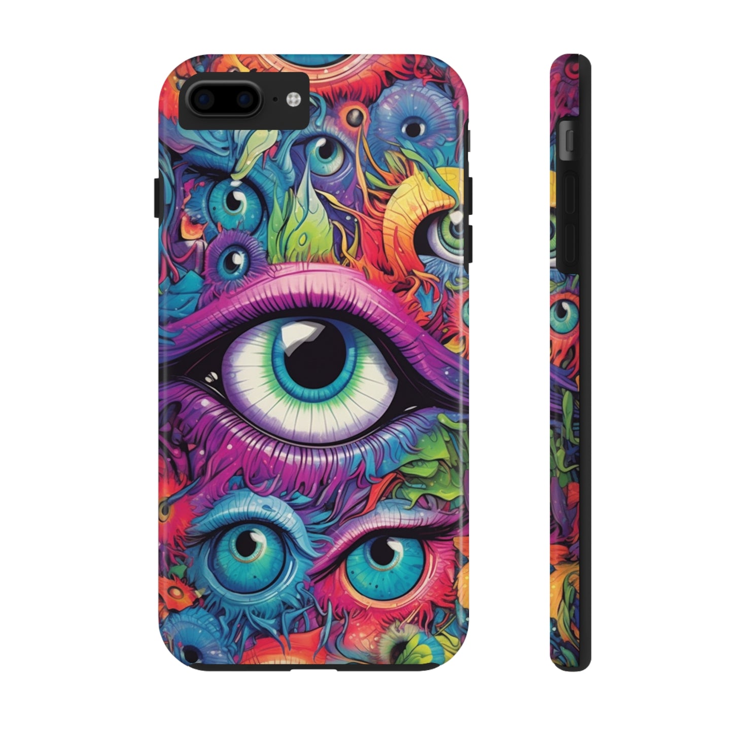 Psychedelic Eyeballs Phone Case for iPhone | Embrace a Trippy Visual Experience with Reliable Protection