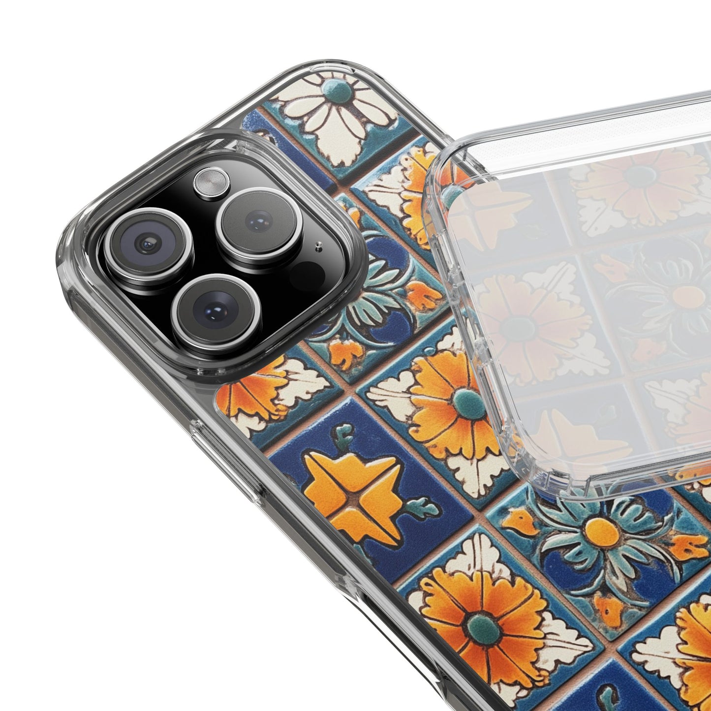 Mexican Tile Design, Clear Phone Cover