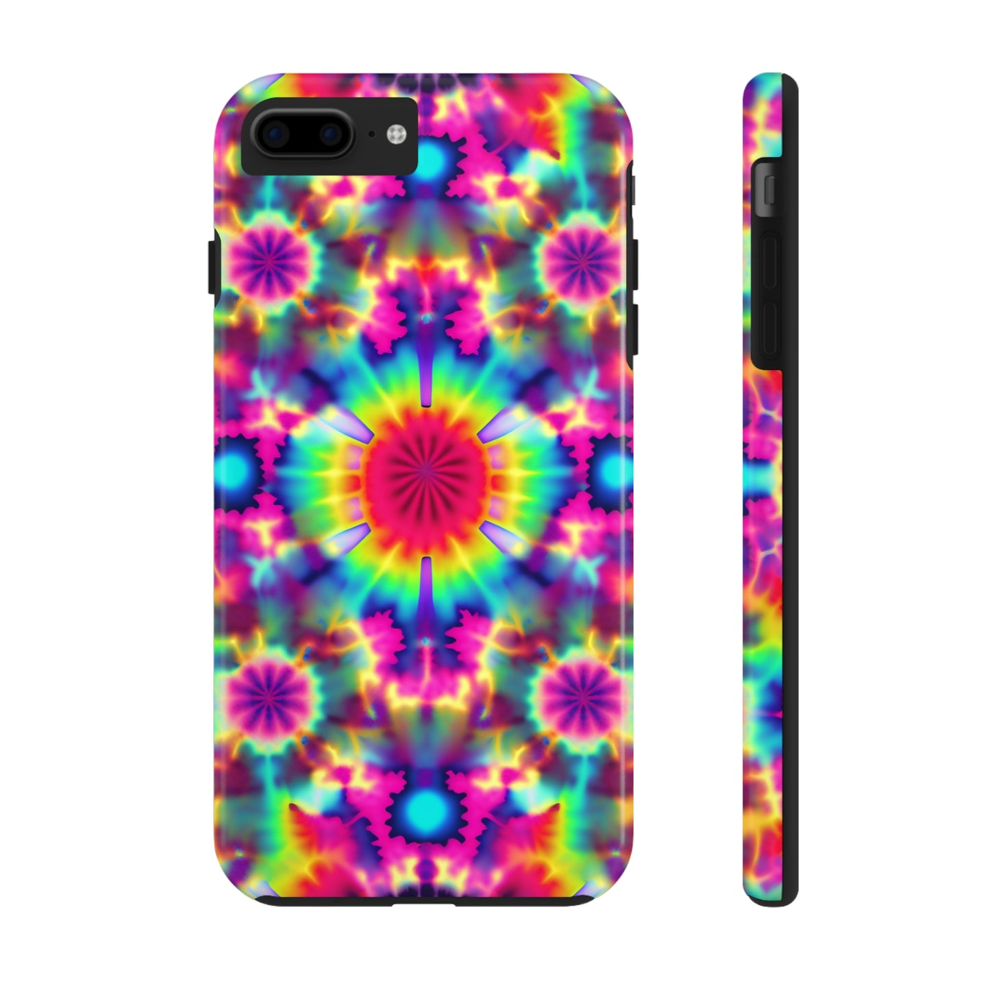 Trippy Psychedelic Fractal Tie-dye Aesthetic | Tough iPhone Case