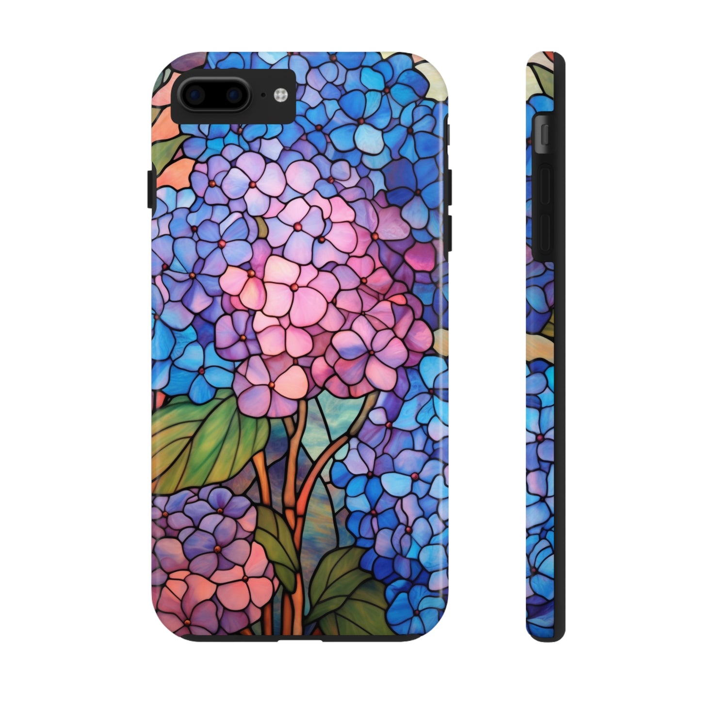 Radiant Blooms: Stained Glass Tough iPhone Case with Floral Aesthetic | Flower Power