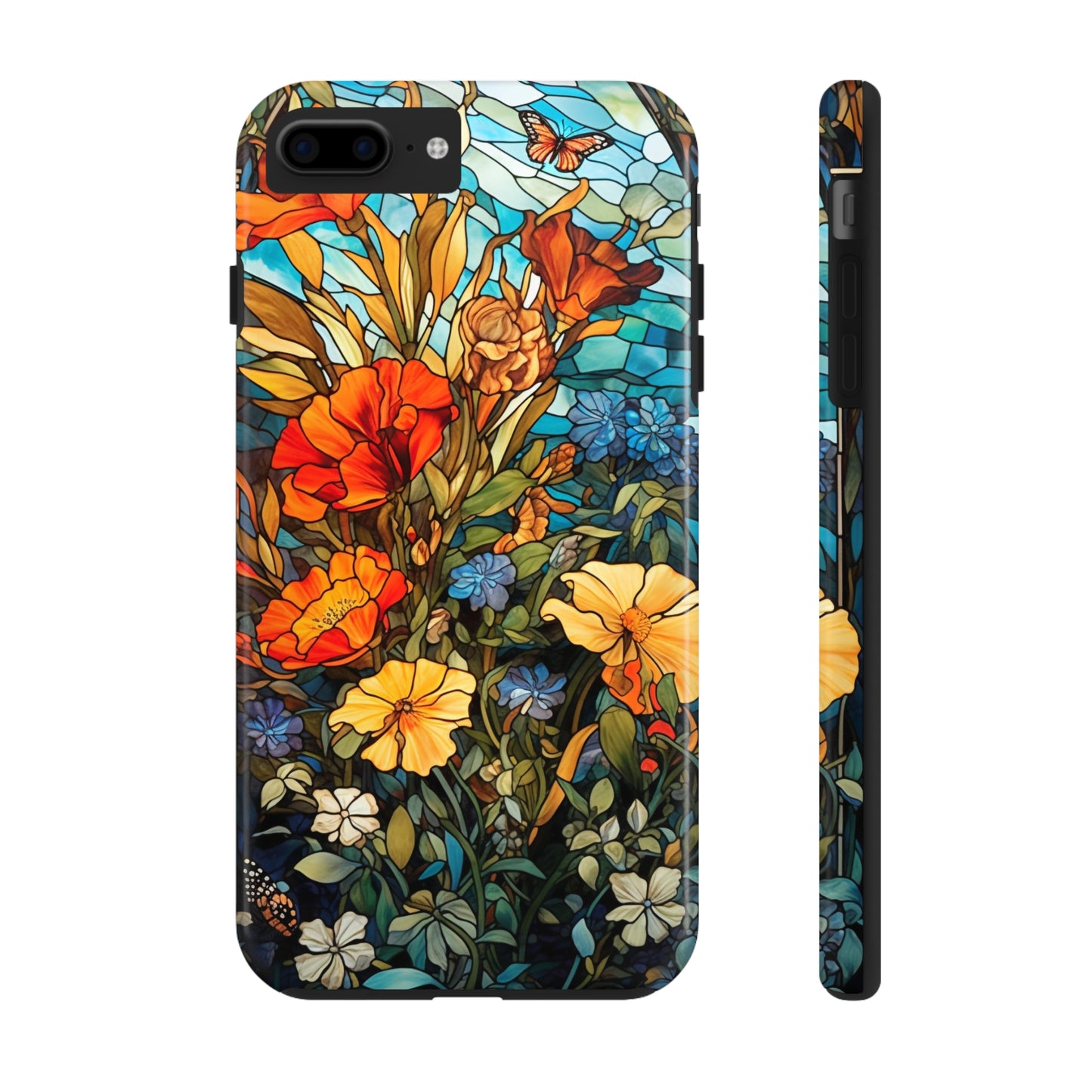 Wild Flowers in Stained Glass Floral Design