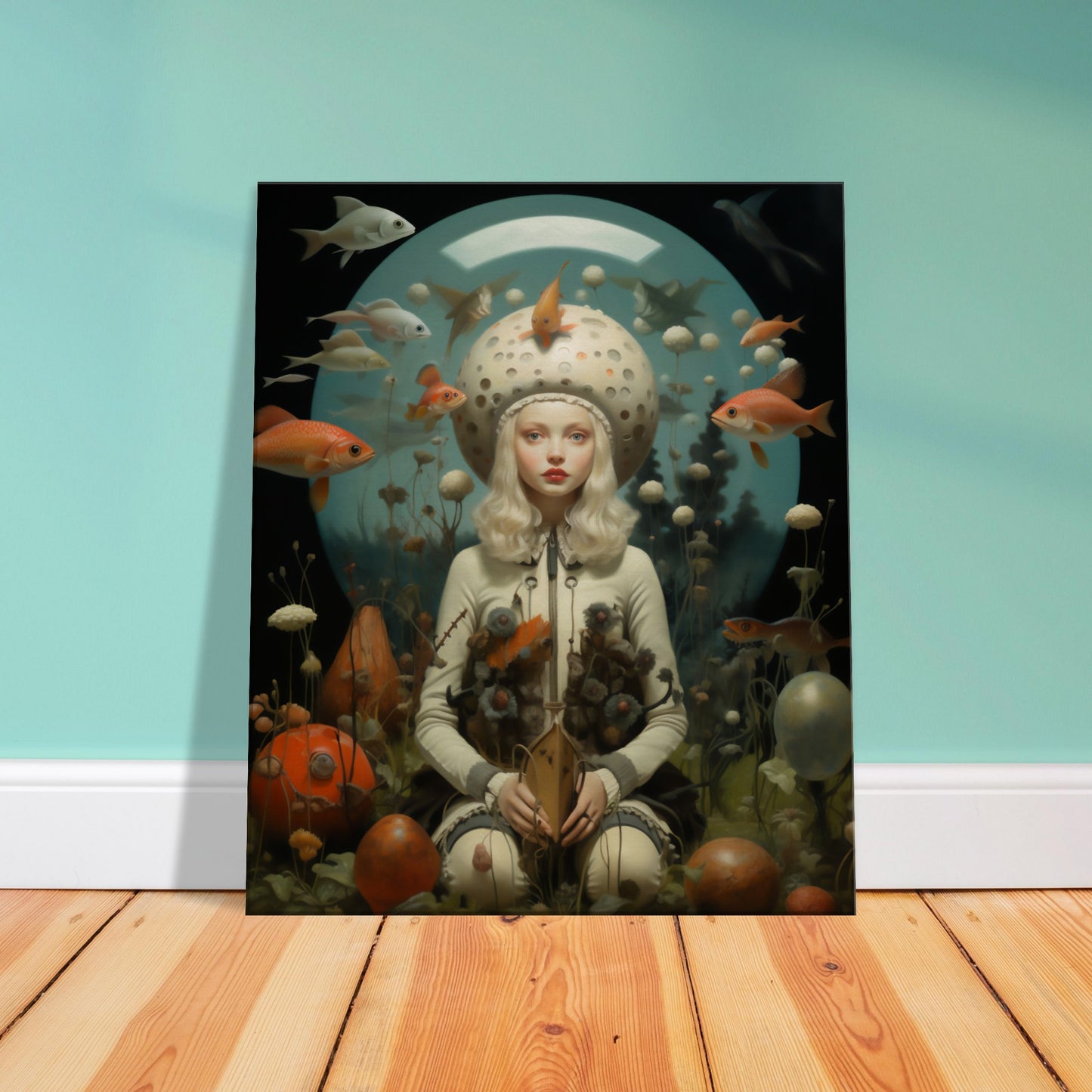 Surrealistic Undersea Escape Pod" Canvas Print