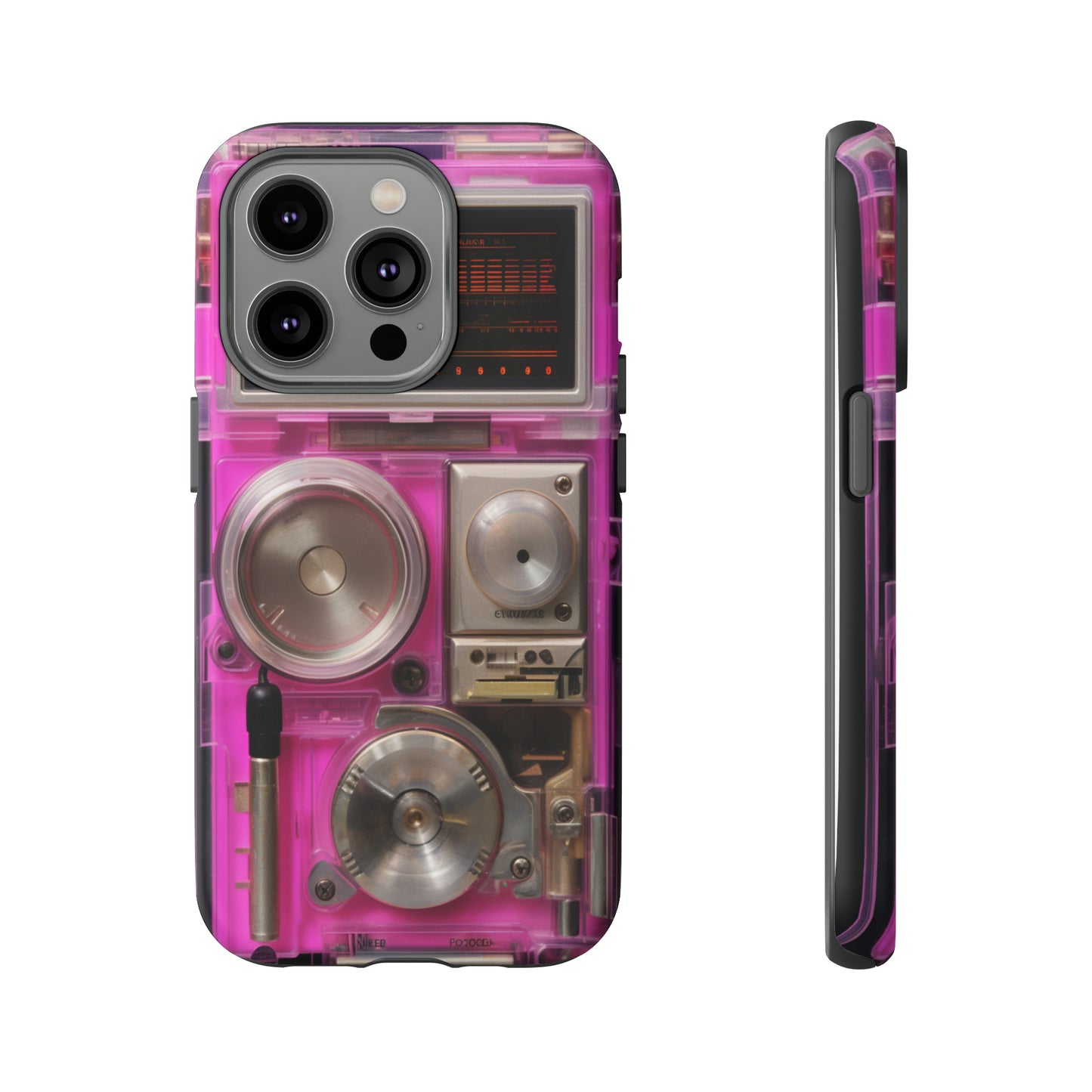 Cyberpunk Techno Gadget Walkman: Retro-Futuristic Premium Tough Phone Case | Iconic Style for iPhone, Samsung Galaxy, and Google Pixel