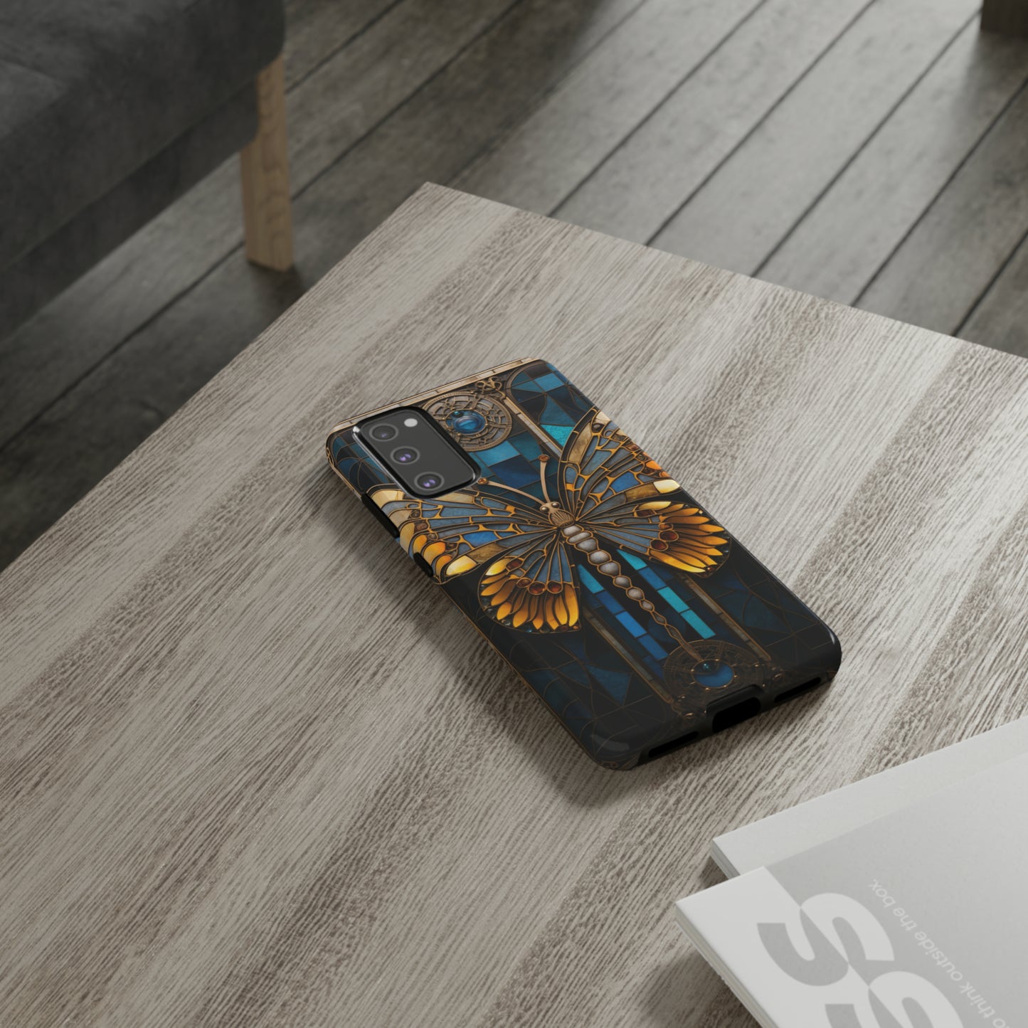 Stained Glass iPhone Butterfly Floral Aesthetic Art Nouveau