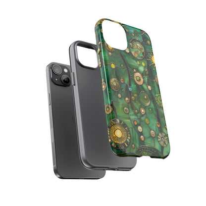 Green Celestial Stained Glass Mosaic Phone Case