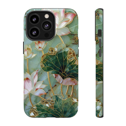 Elegant Floral Phone Case - Tough Cases with Lotus Design