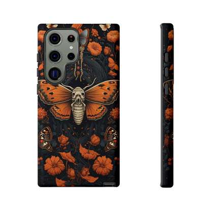 Eerie Elegance Halloween Goth Moth Phone Cover