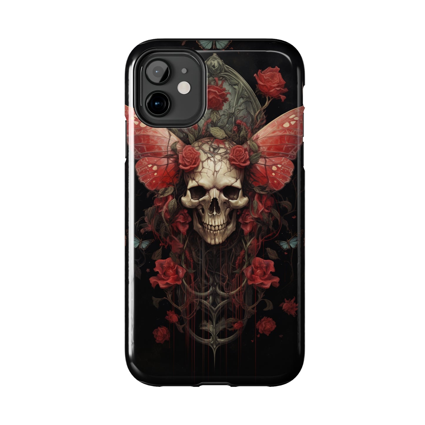 Deadhead Moth Gothic Dark Academia iPhone Case | Embrace Mysterious Elegance