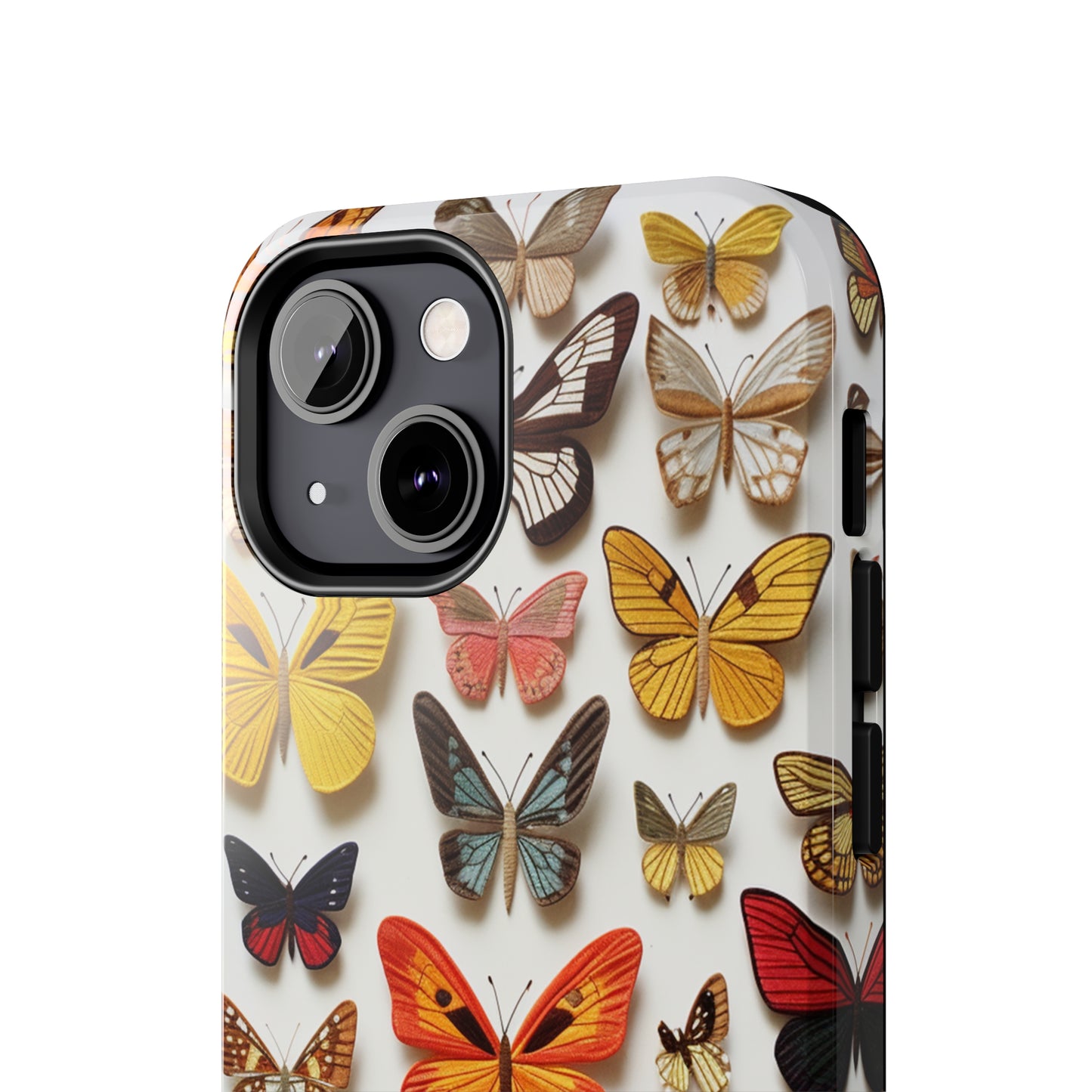 Elegant Embroidery: Delicate Butterfly iPhone Case – Crafted with Precision