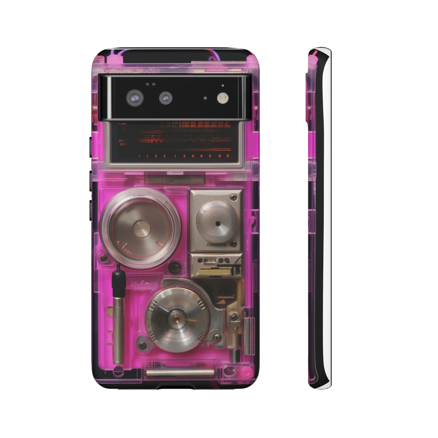 Cyberpunk Techno Gadget Walkman: Retro-Futuristic Premium Tough Phone Case | Iconic Style for iPhone, Samsung Galaxy, and Google Pixel