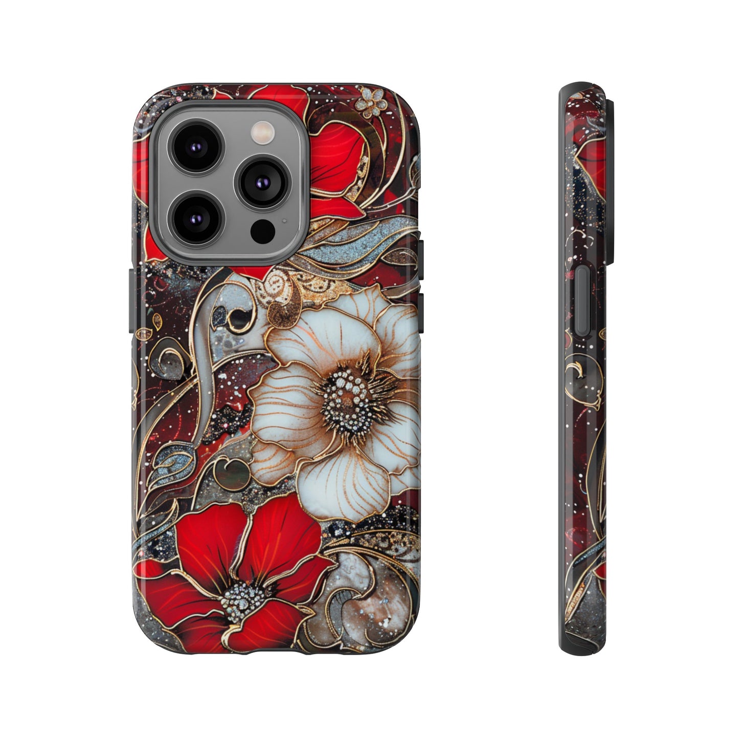 Stained Glass Floral Paisley Explosion Phone Case