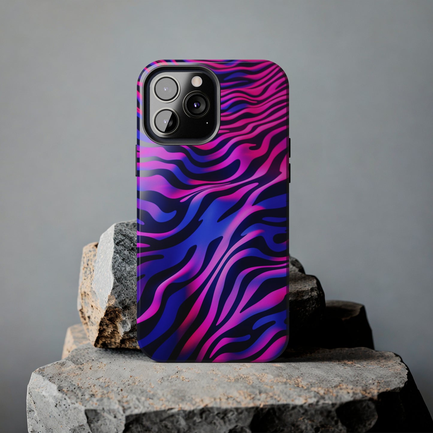 Wild Illusion: Trippy Tiger Stripes Mystique | Dynamic iPhone Case