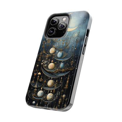 Esoteric Art Nouveau Moon Phases iPhone Case | Embrace the Mystical Beauty of Lunar Transitions