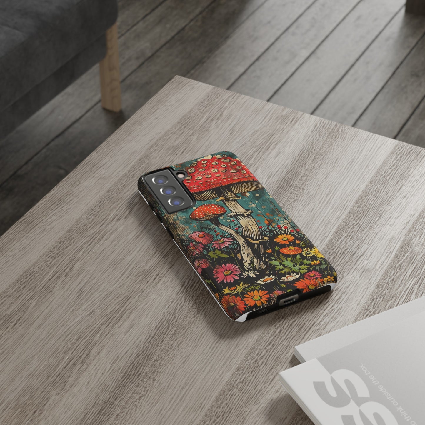 Trippy Magic Mushroom Retro Art Phone Case