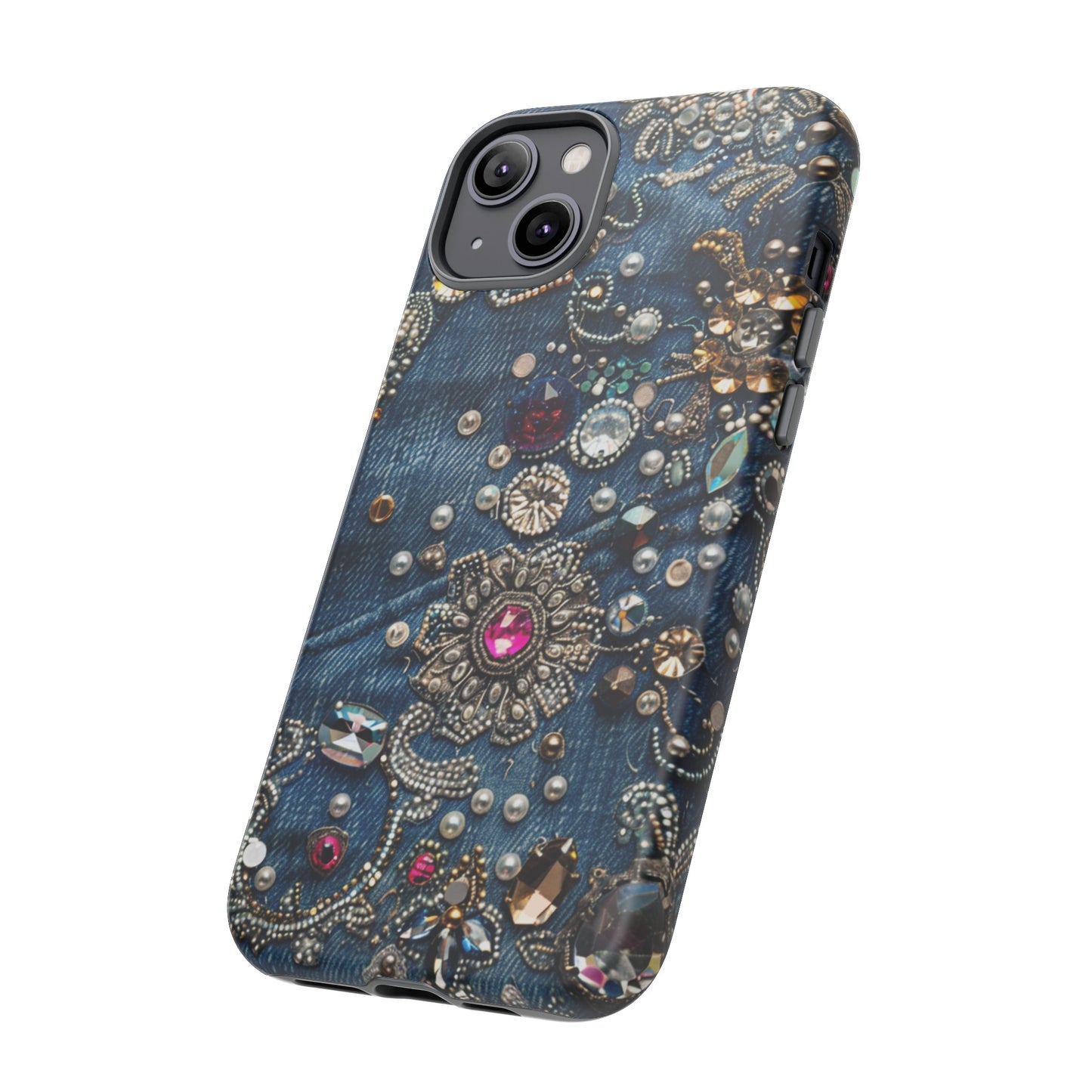 Blue Jean Queen Rhinestone Bling Phone Case