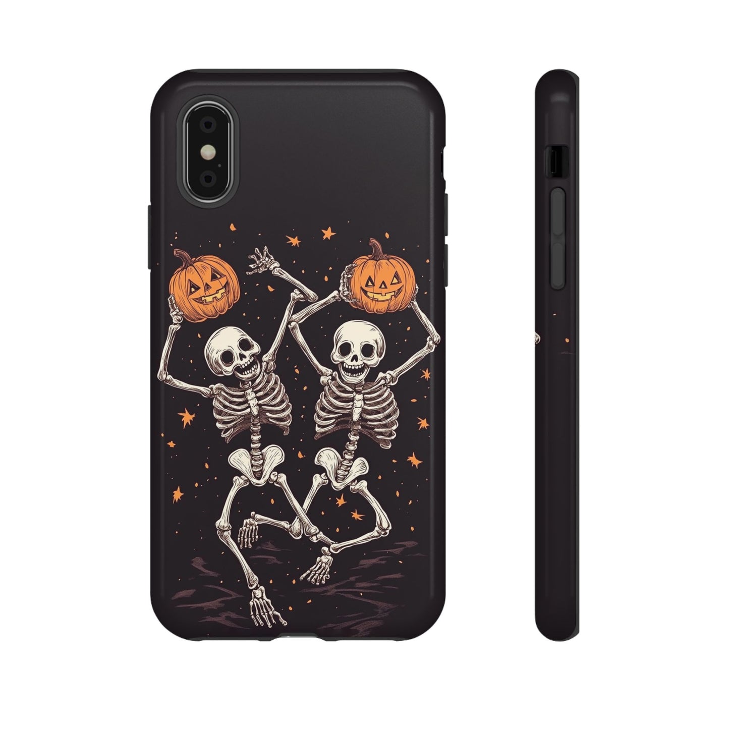 Dancing Skeletons with Jack-o'-Lanterns Phone Cover