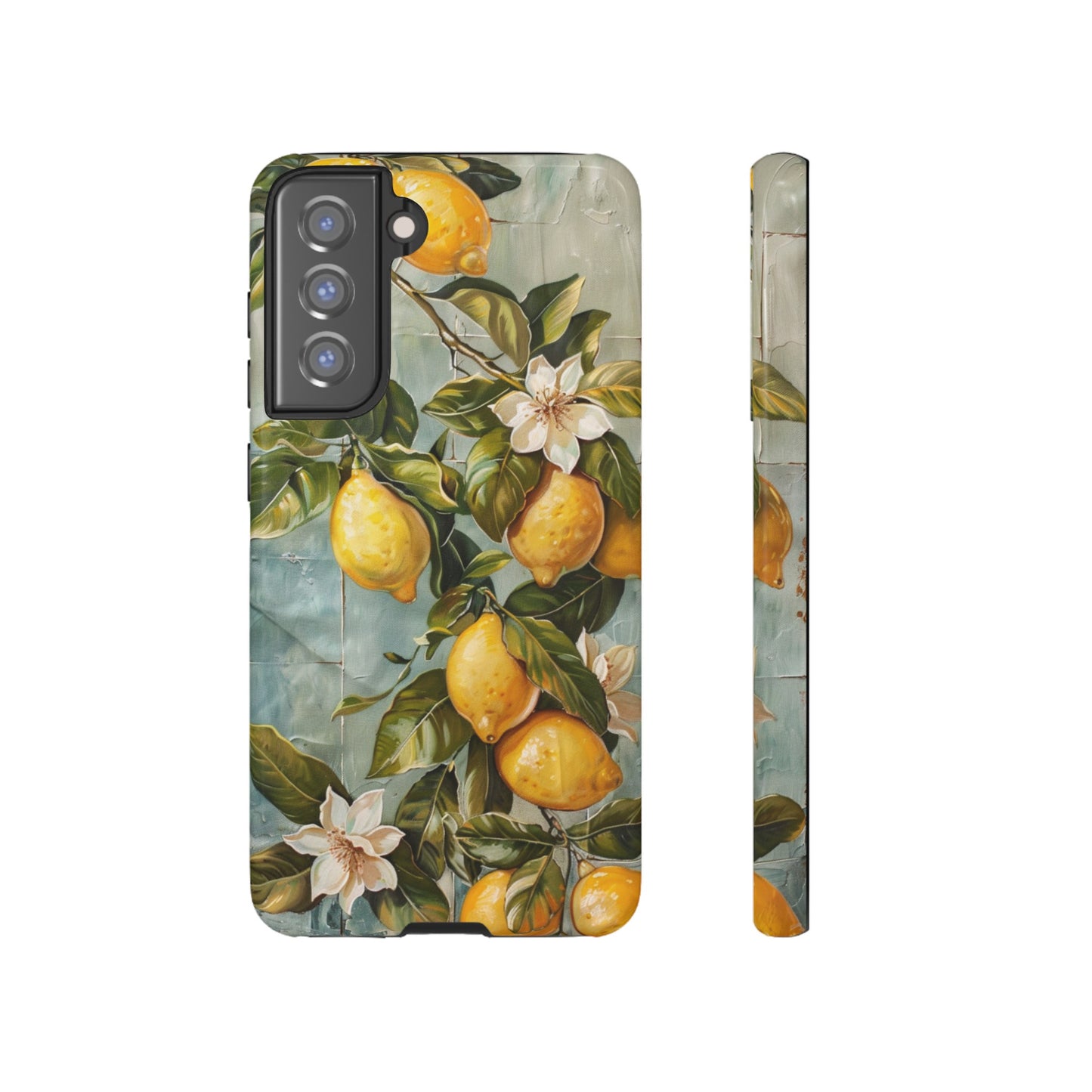 Mediterranean Lemon Tile Oil Painting iPhone 13 Case