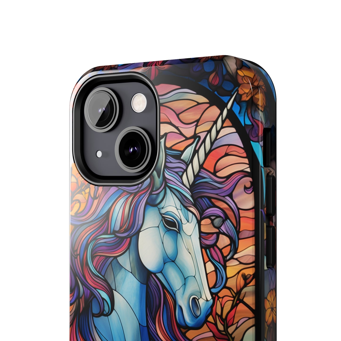 Unicorn Stained Glass iPhone Case | Mythical Beauty and Device Protection