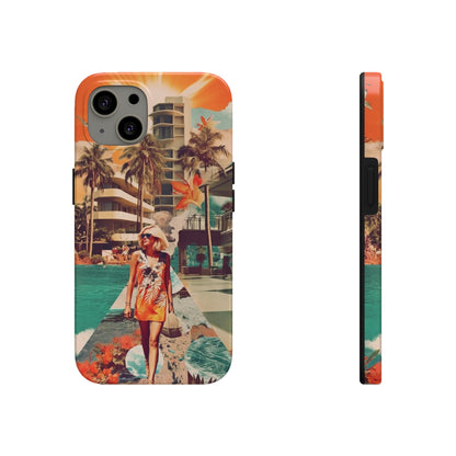 A Day at the Beach iPhone Tough Case | Embrace the Serenity of Coastal Living with Reliable Protection