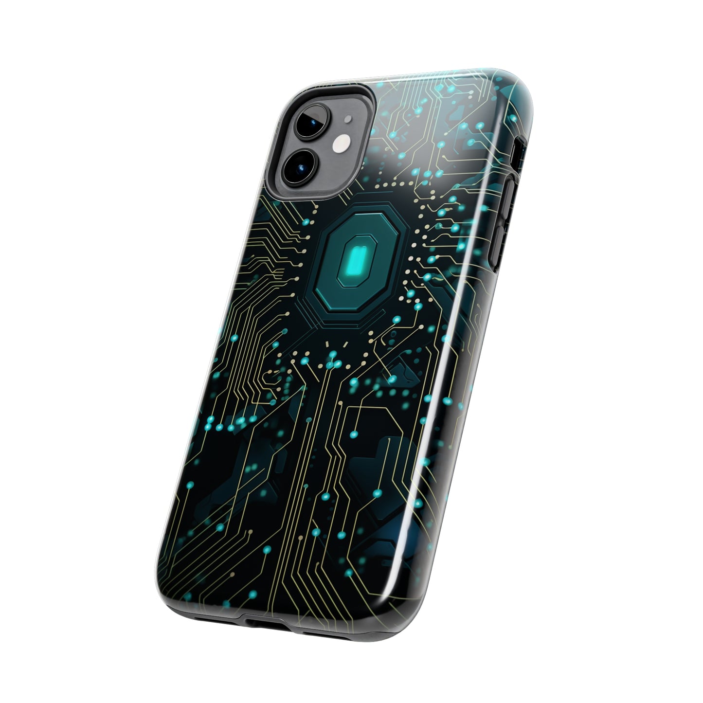 Neon Nexus: Cyberpunk Circuit Board | Futuristic Tech-Inspired iPhone Case