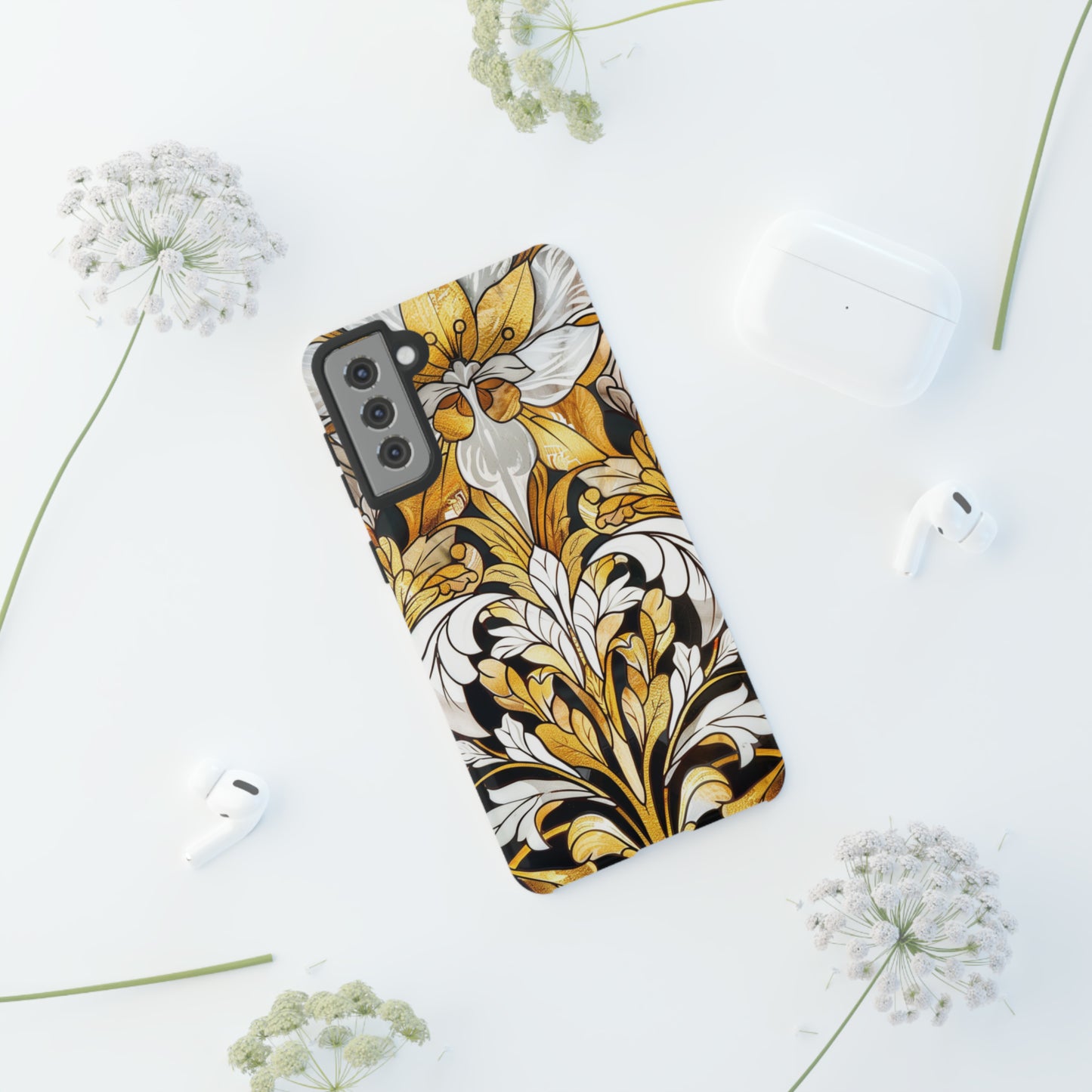 Art Deco Stained Glass floral Phone Case