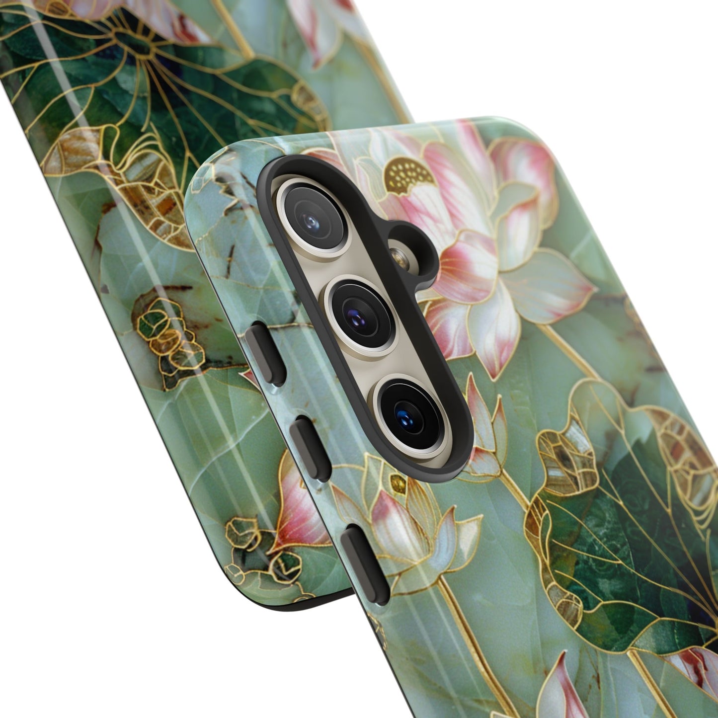 Elegant Floral Phone Case - Tough Cases with Lotus Design