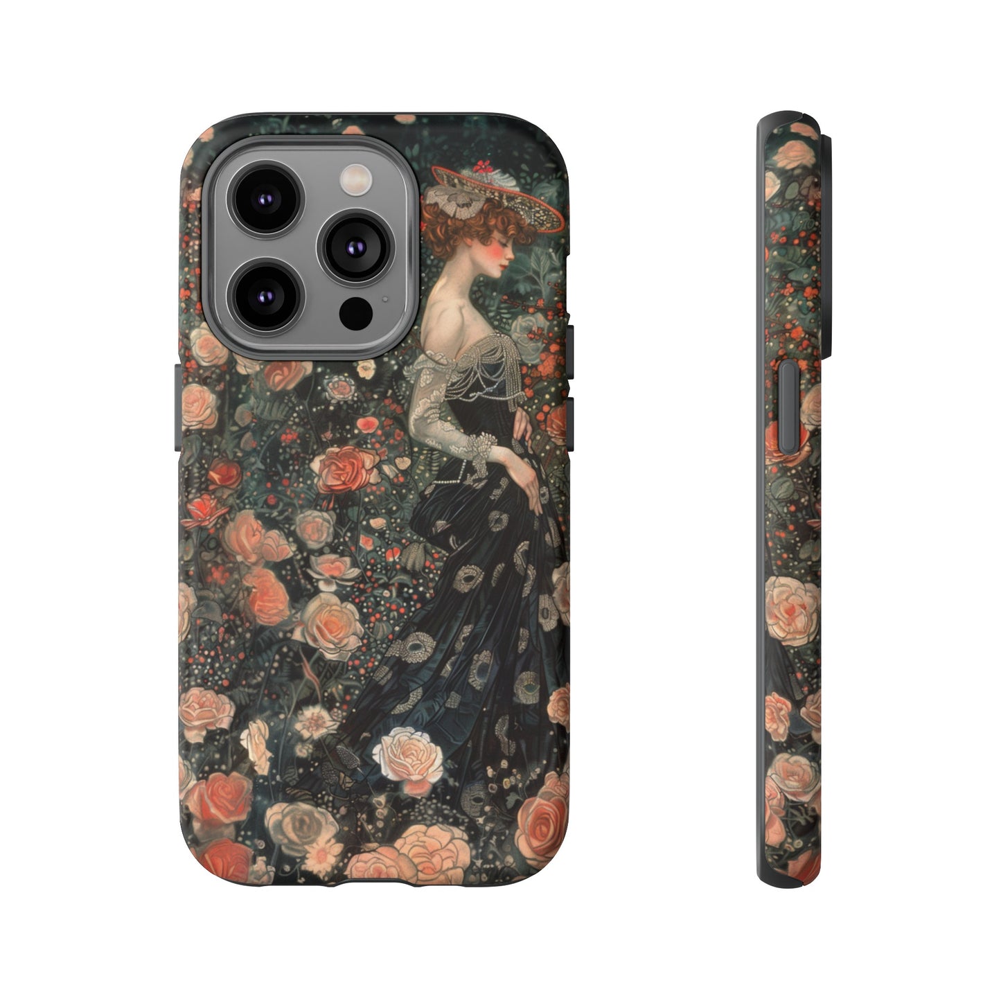 Art Nouveau French Floral Beauty Painting Phone Case