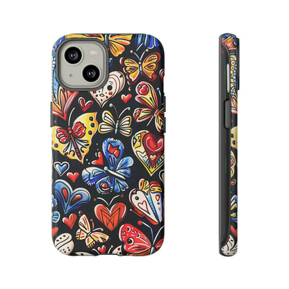 Butterfly Magic Hearts Phone Case