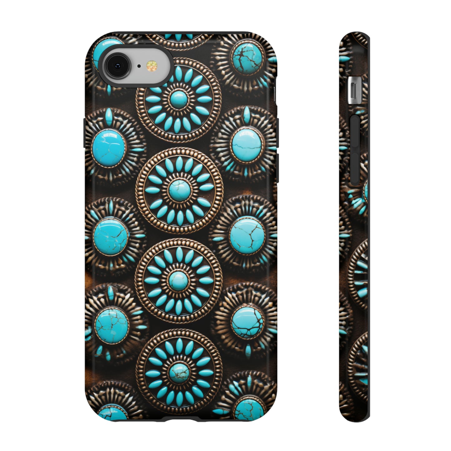 Vintage Navajo Native American Turquoise Concho Phone Case