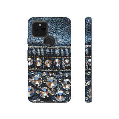 Blue Jean Queen Rhinestone Bling Phone Case