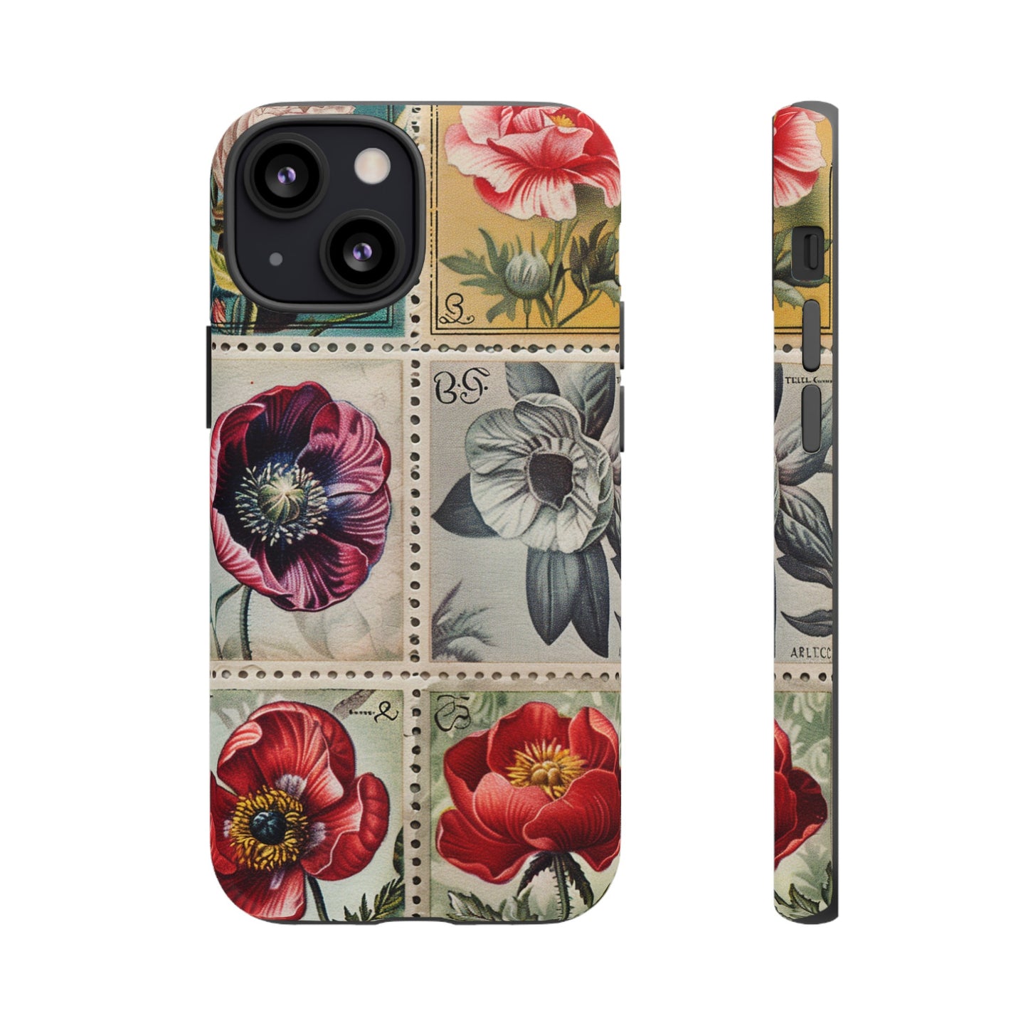 Vintage Floral Stamps Phone Case