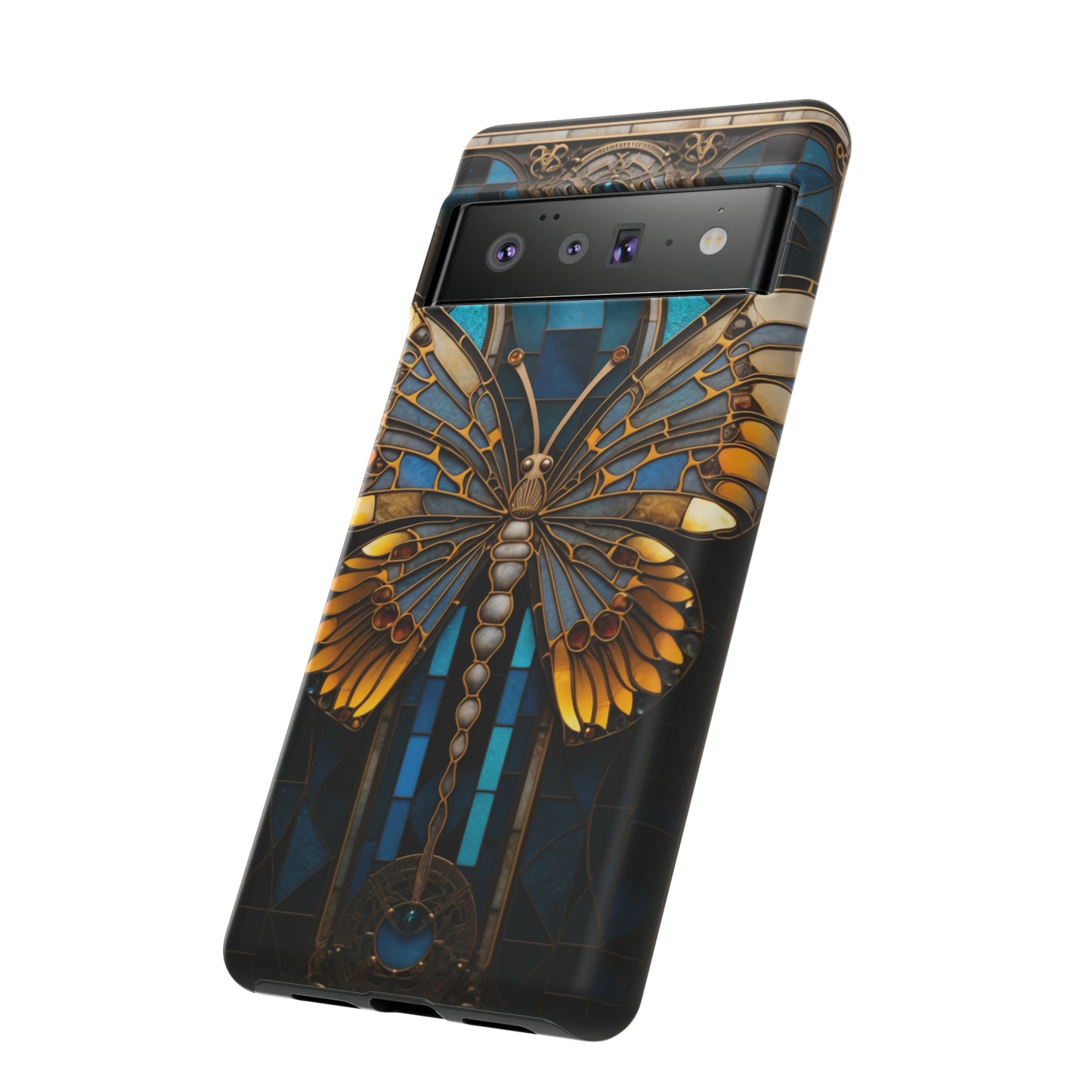 Stained Glass iPhone Butterfly Floral Aesthetic Art Nouveau